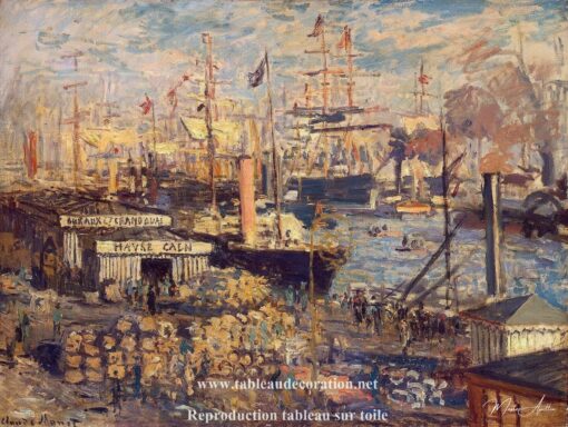 Le Grand Quai au Havre – Tableau Monet Claude Monet