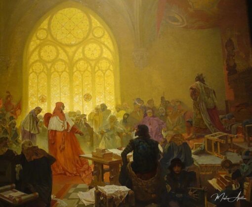 Le Hussiten-Koenig Jiri du Podébrady – Mucha Alphonse Mucha
