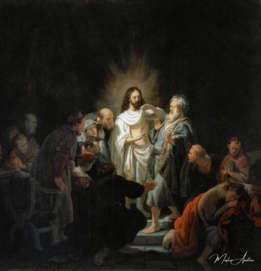 Le Jesus ressuscité montre à l’apôtre Thomas ses blessures – Rembrandt van Rijn Rembrandt van Rijn