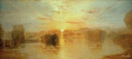 Le lac Petworth au coucher du soleil – William Turner William Turner