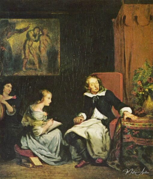 Le Milton raconte à ses filles le paradis perdu – Eugène Delacroix Eugène Delacroix