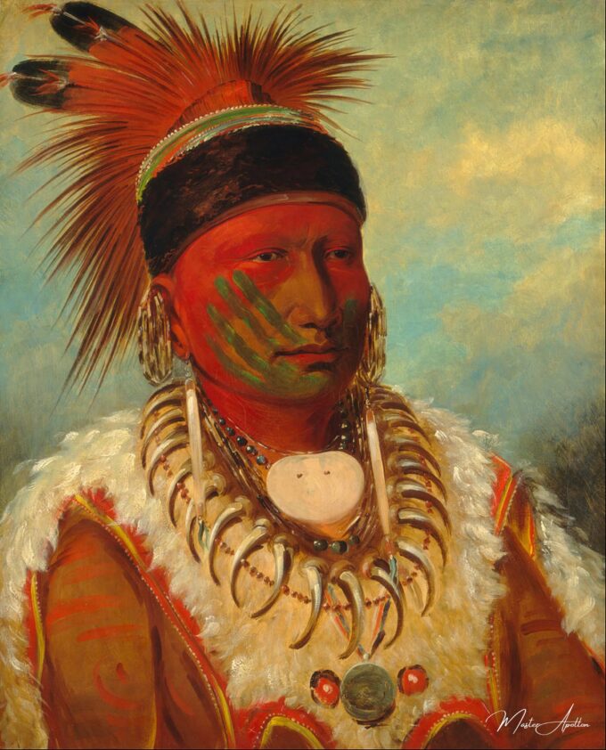 The White Cloud, Head Chief of the Iowa – George Catlin George Catlin 2