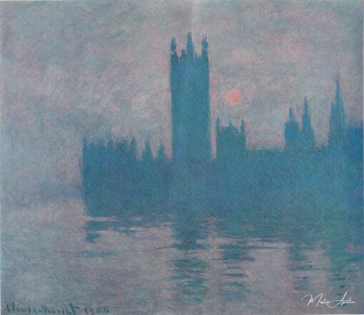 Le Parlement de Londres (W 1602) – Claude Monet Claude Monet