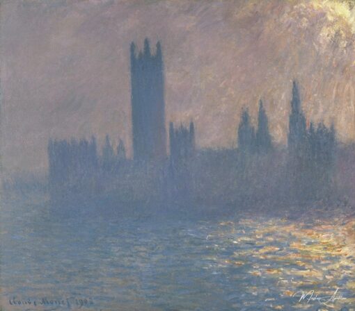 Le Parlement, effet de soleil (W 1597) – Claude Monet Claude Monet
