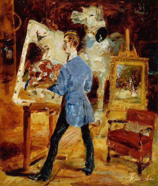 Le peintre René Princeteau dans son atelie – Toulouse Lautrec Henri de Toulouse-Lautrec