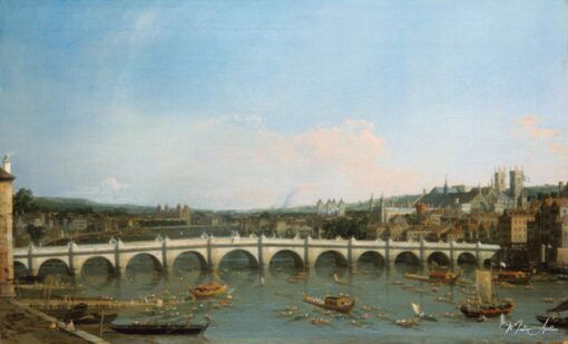 Le pont de Westminster vu du nord avec le palais de Lambeth au loin – Giovanni Antonio Canal Giovanni Antonio Canal