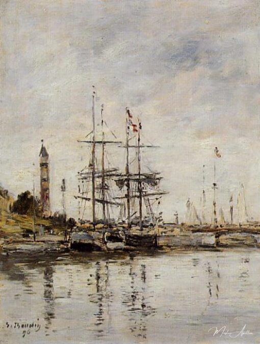 Le port à Deauville – Eugène Boudin Eugène Boudin