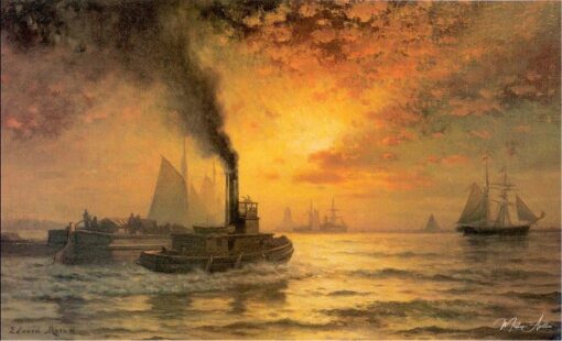 Le port de New York – Edward Moran Edward Moran