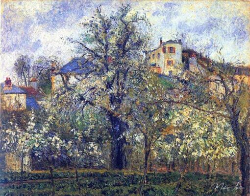 Le potager avec des arbres en fleurs, printemps, Pontoise – Camille Pissarro Camille Pissarro 2