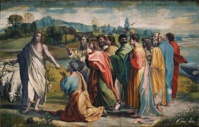 Le rendez-vous de Pierre – Raphaël (peintre) Raffaello Sanzio (Raphaël)