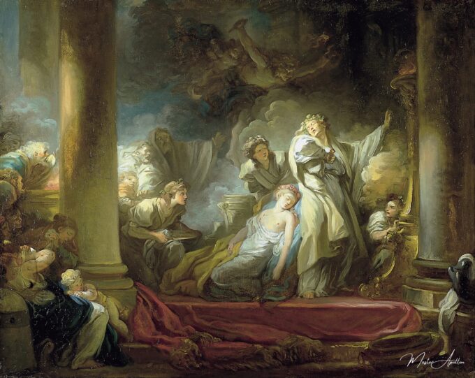 Le Sacrifice de Callirhoe – Jean-Honoré Fragonard Jean-Honoré Fragonard