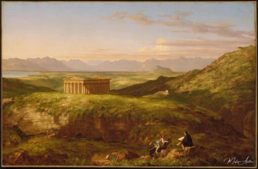 Le Temple de Ségeste avec l’artiste dessinant – Thomas Cole Thomas Cole