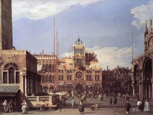 Le Tour d’horloge sur la Piazza s le. Marco – Giovanni Antonio Canal Giovanni Antonio Canal