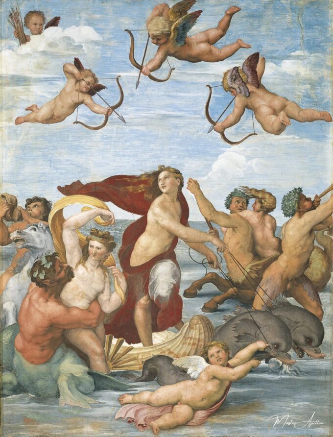 Le Triomphe de Galatée – Raphaël (peintre) Raffaello Sanzio (Raphaël)