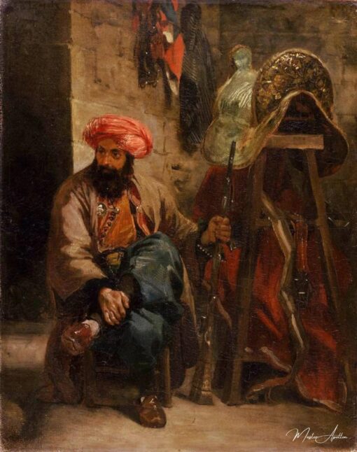 Le Turc avec une selle – Eugène Delacroix Eugène Delacroix