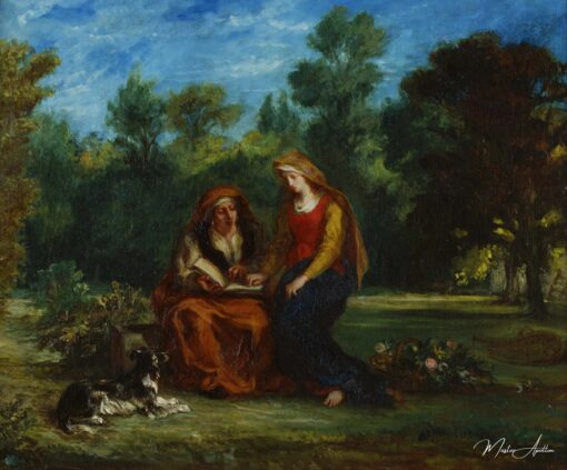 L’éducation de la Vierge – Eugène Delacroix Eugène Delacroix