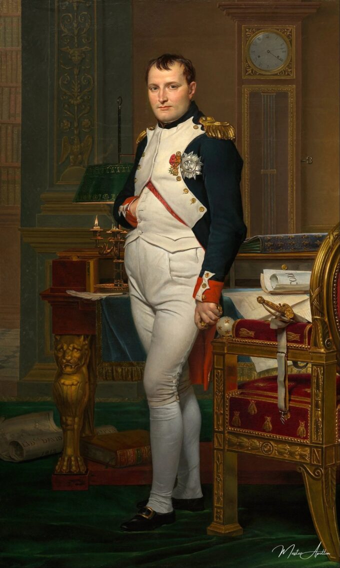 L’empereur Napoléon dans son bureau aux Tuileries – Jacques-Louis David Jacques-Louis David