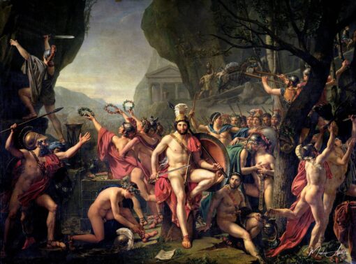Léonidas aux Thermopyles – Jacques-Louis David Jacques-Louis David 2