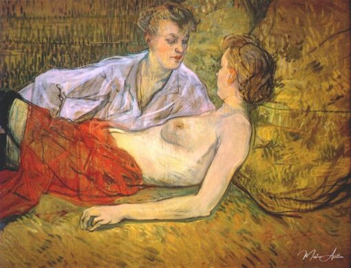 Les deux petites amies – Toulouse Lautrec Henri de Toulouse-Lautrec