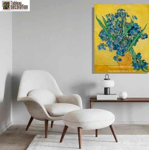Les Iris jaunes (Vase aux iris) – Van Gogh Reproduction de Tableaux Célèbres 6