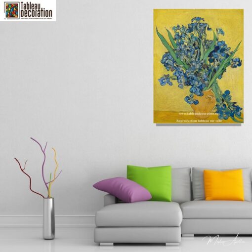 Les Iris jaunes (Vase aux iris) – Van Gogh Reproduction de Tableaux Célèbres 5