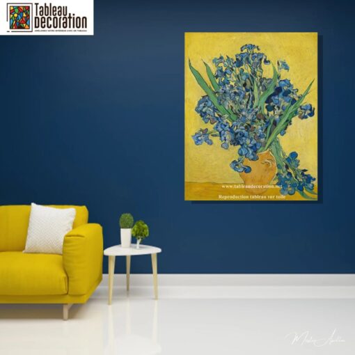 Les Iris jaunes (Vase aux iris) – Van Gogh Reproduction de Tableaux Célèbres 4