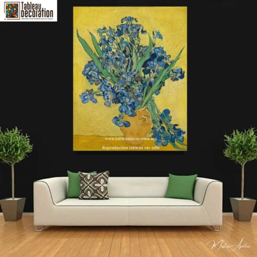 Les Iris jaunes (Vase aux iris) – Van Gogh Reproduction de Tableaux Célèbres 3
