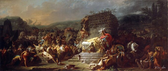Les jeux funéraires de Patrocle – Jacques-Louis David Jacques-Louis David