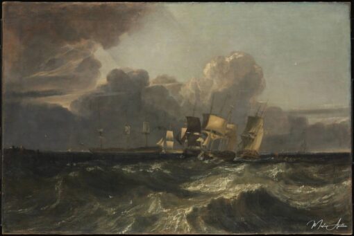 Les navires se préparent à l’ancrage – William Turner William Turner