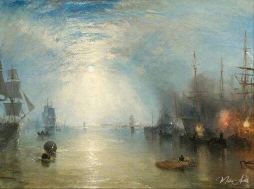 Les quillards s’agitent dans les charbons au clair de lune – William Turner William Turner