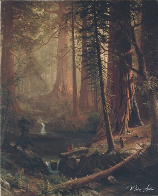 Les séquoias géants de Californie – Albert Bierstadt Albert Bierstadt