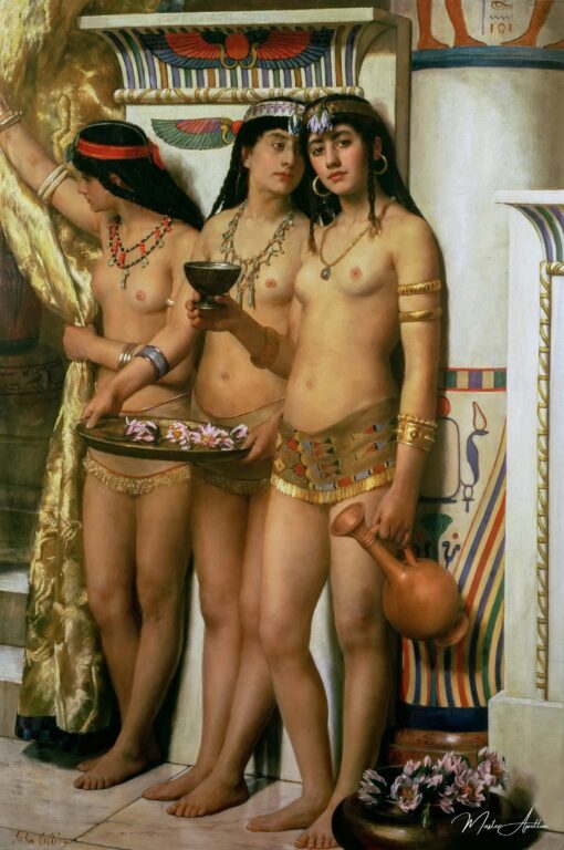 Les servantes des pharaons de John Collier John Collier