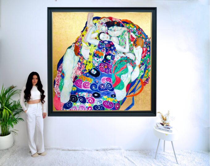 Les Vierges – Une Œuvre Réimaginée de Gustav Klimt par Master Apollon | 200 x 200 cm La Galerie d'art en ligne art gallery 4