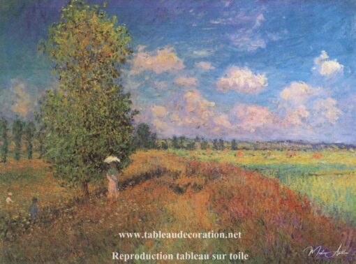 L’été – Champ de coquelicots – Tableau Monet Claude Monet