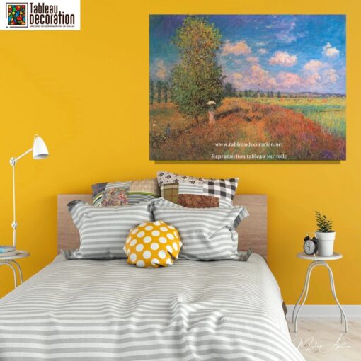 L’été – Champ de coquelicots – Tableau Monet Claude Monet 5