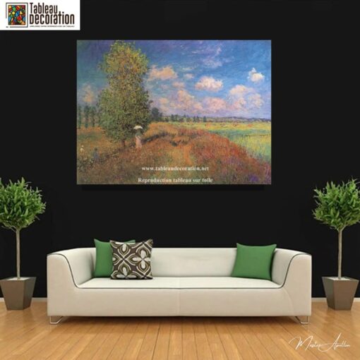 L’été – Champ de coquelicots – Tableau Monet Claude Monet 3