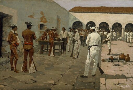 L’expédition Mier : Le dessin du haricot noir (Les prisonniers dessinent leurs haricots) – Frederic Remington Frederic Remington