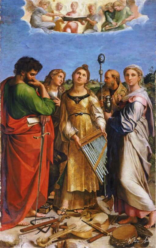 L’Extase de sainte Cécile – Raphaël (peintre) Raffaello Sanzio (Raphaël) 2