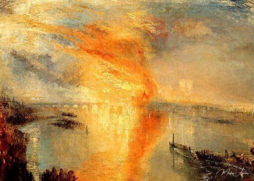 L’Incendie de la Chambre des lords et des communes – William Turner William Turner