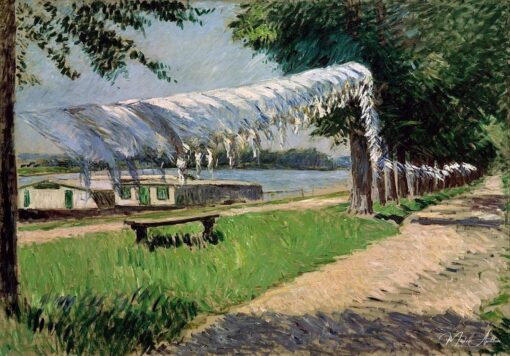 Linge séchant au bord de la Seine, Petit Gennevilliers – Caillebotte Gustave Caillebotte 2