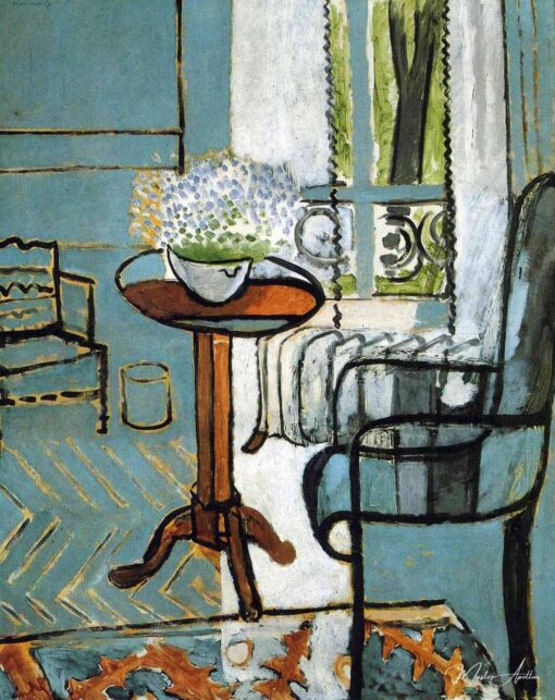 L’intérieur de la fenêtre avec des myosotis – Matisse Henri Matisse 2