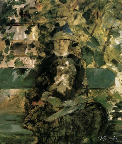 Lisant dans le jardin – Toulouse Lautrec Henri de Toulouse-Lautrec