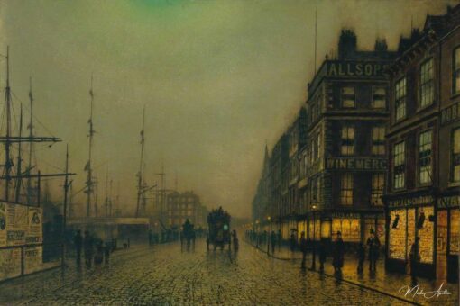 Liverpool Quay au clair de lune – John atkinson grimshaw John Atkinson Grimshaw 2
