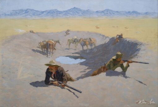 Lutte pour le trou d’eau – Frederic Remington Frederic Remington