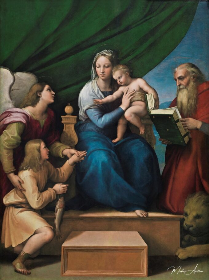 Madonne avec le poisson – Raphaël (peintre) Raffaello Sanzio (Raphaël)