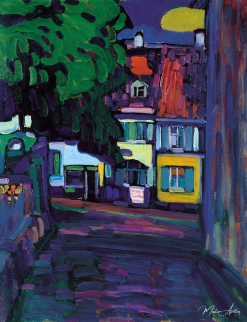 Maisons à Murnau sur Obermarkt – Vassily Kandinsky Vassily Kandinsky