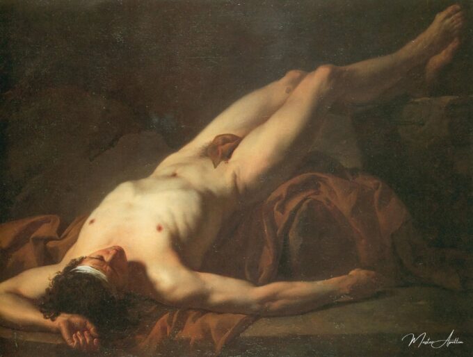 Male Nude (Hector) – Jacques-Louis David Jacques-Louis David