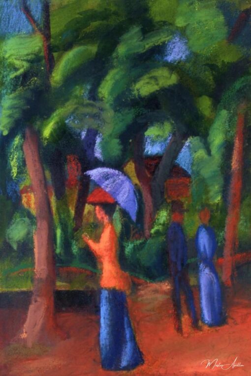 Marche dans le parc – August Macke August Macke