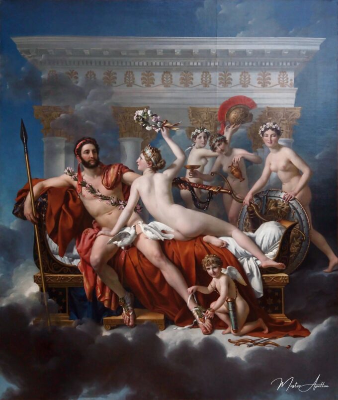 Mars désarmé par Vénus – Jacques-Louis David Jacques-Louis David