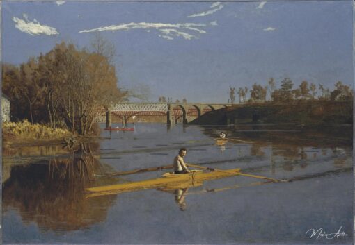 Max Schmitt en godille simple – Thomas Eakins Thomas Eakins